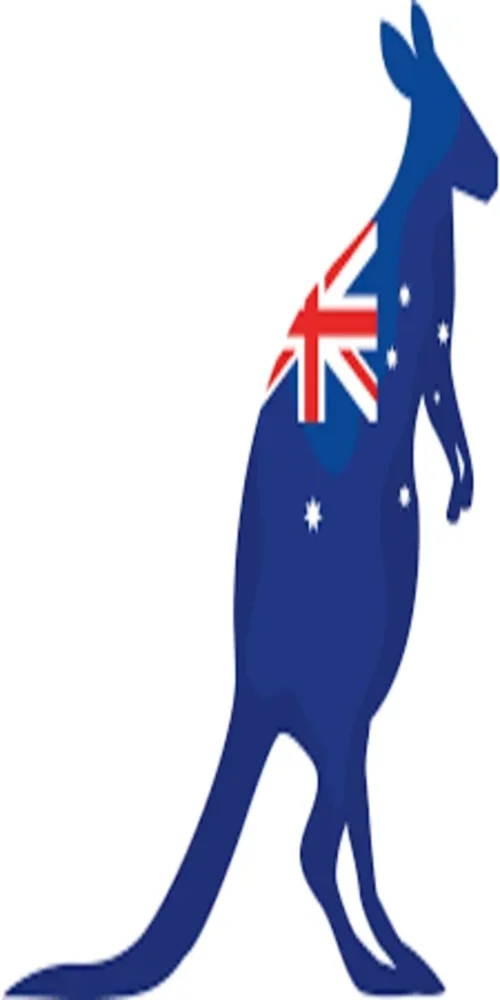 Australian flag with Union Jack and Southern Cross on a blue field.