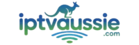 iptvaussie.com logo with kangaroo icon and wireless signal design, representing IPTV service in Australia