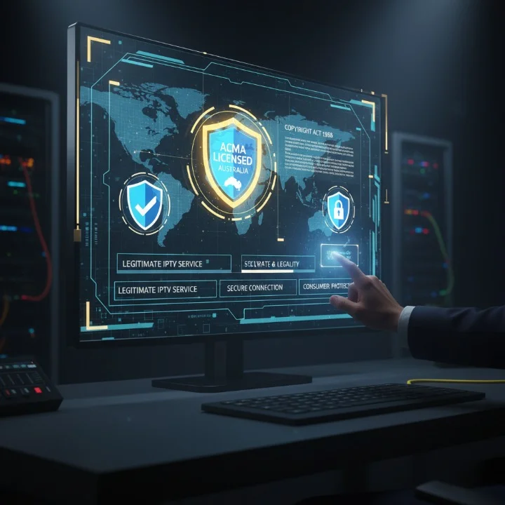 IPTV legal compliance in Australia with licensing and copyright protection.