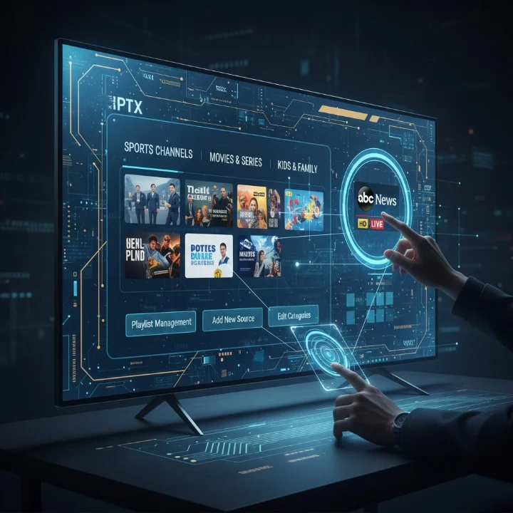IPTV playlist configuration and channel sorting for optimal viewing.