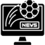 Television screen with a soccer ball and "HD" label