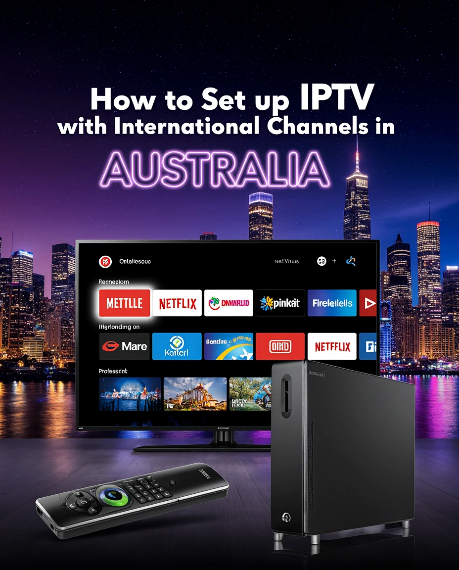 Android TV, MAG Box, Smart TV, Fire Stick, Apple TV for How to Set Up IPTV with International Channels in Australia via IPTVAUSSIE.COM.