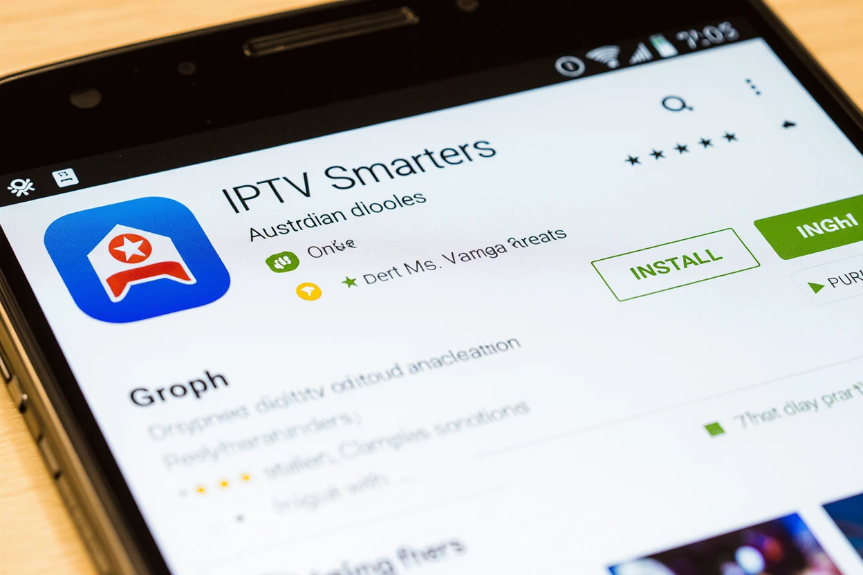 Installing IPTV Smarters on Android phone in Australia – Google Play Store screenshot