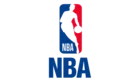 NBA logo featuring a silhouette of a basketball player holding a ball.
