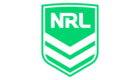 NRL logo featuring a shield design with an eagle and a rugby ball emblem.