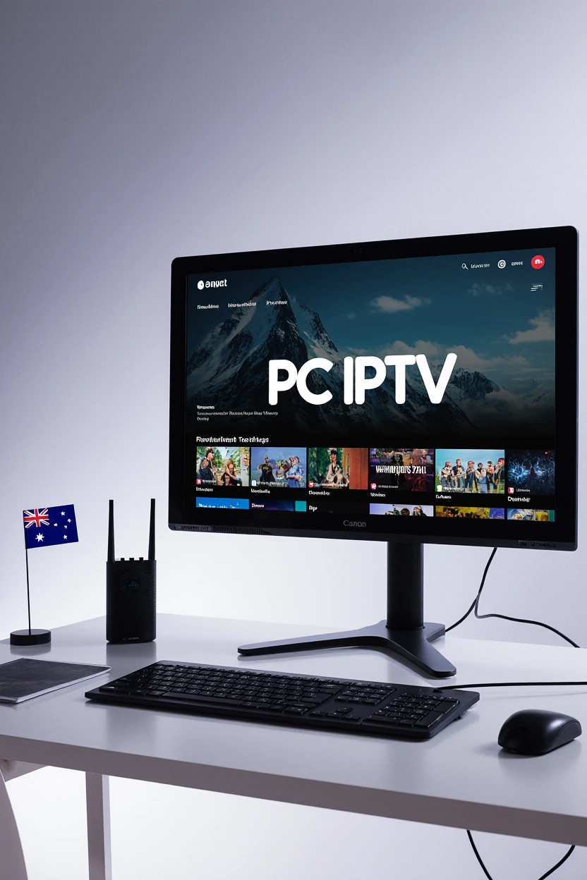 PC IPTV Setup guide 2025 - Desktop computer streaming 4K IPTV content