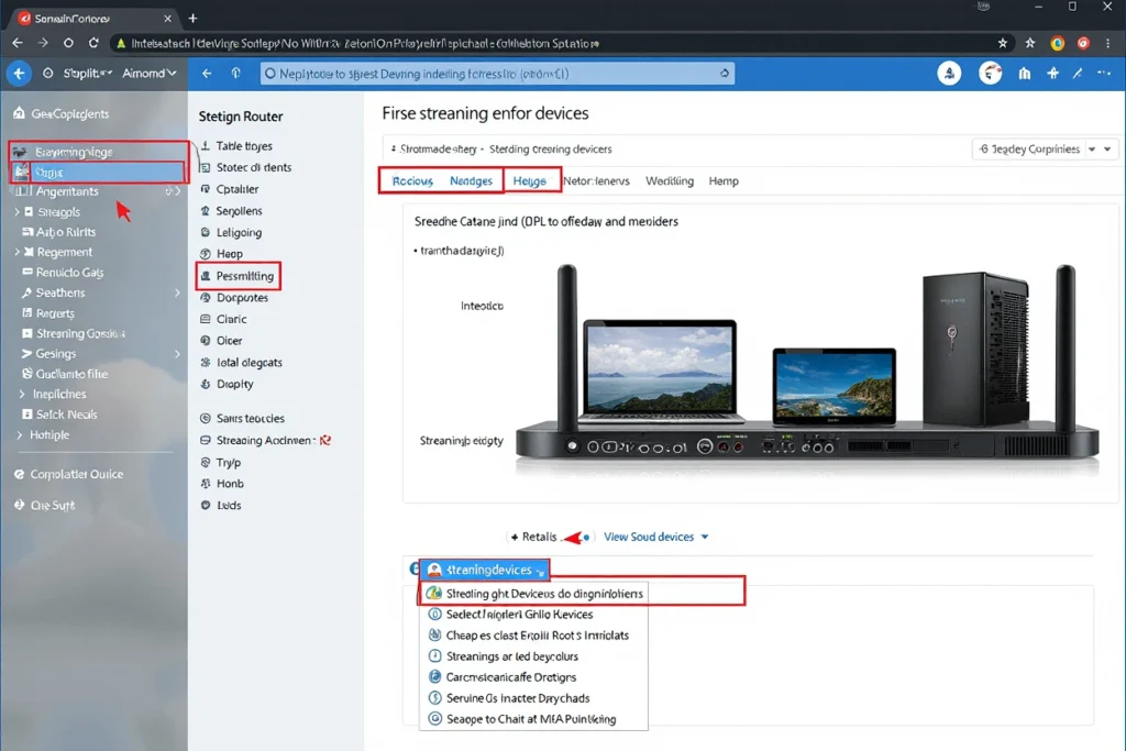 Router setup for IPTV configuration showing Australian NBN modem connected to 4K streaming devices