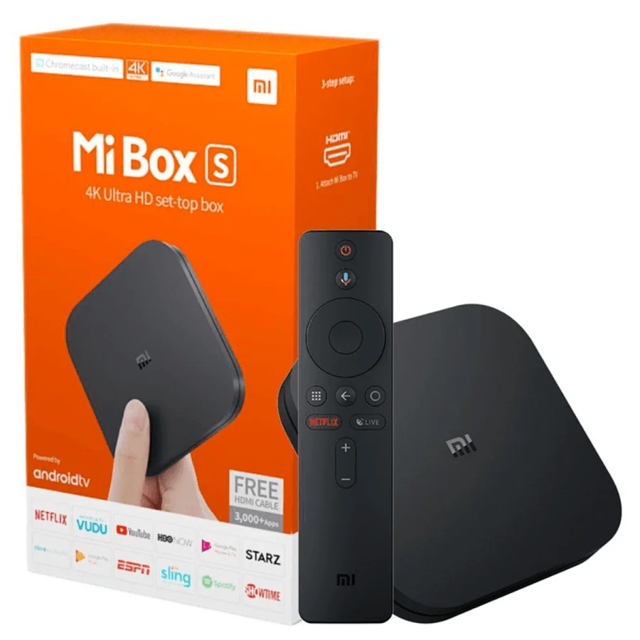 Xiaomi Mi Box S Review - Premium Android TV streaming device setup on modern Australian entertainment unit with 4K television and NBN router