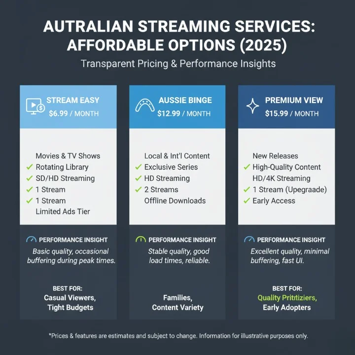 Cheapest IPTV 2025 comparison chart of budget-friendly providers in Australia with pricing, features, and real test results.