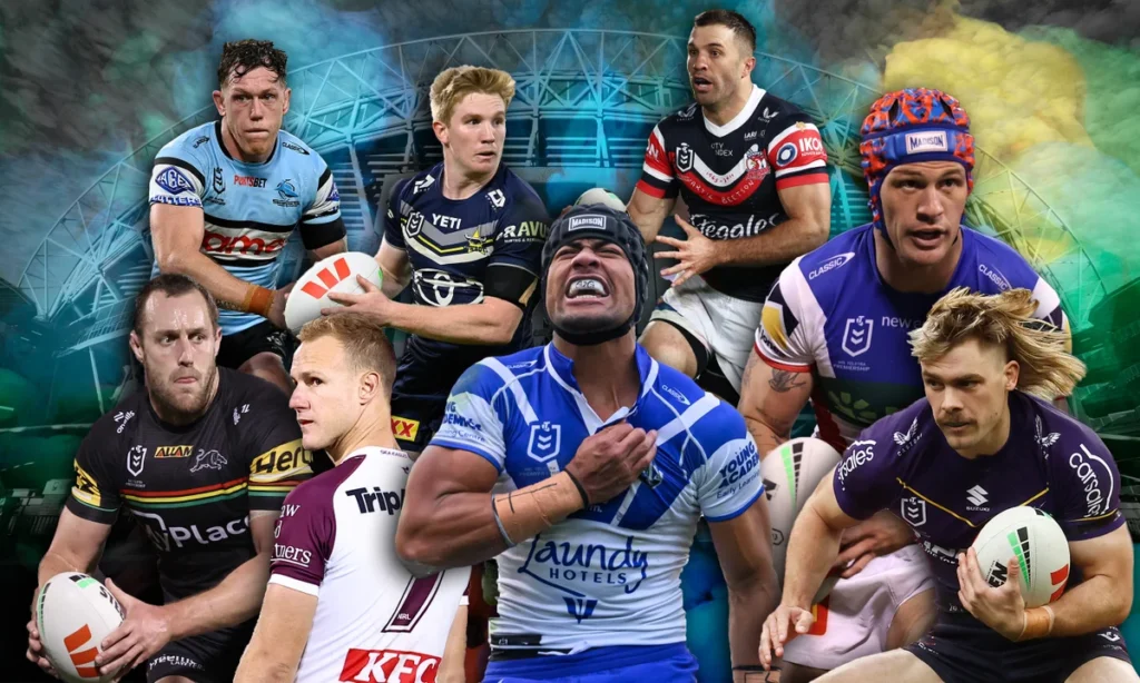 Promotional graphic for IPTV for sports in Australia featuring rugby players and branding for IPTV Australia