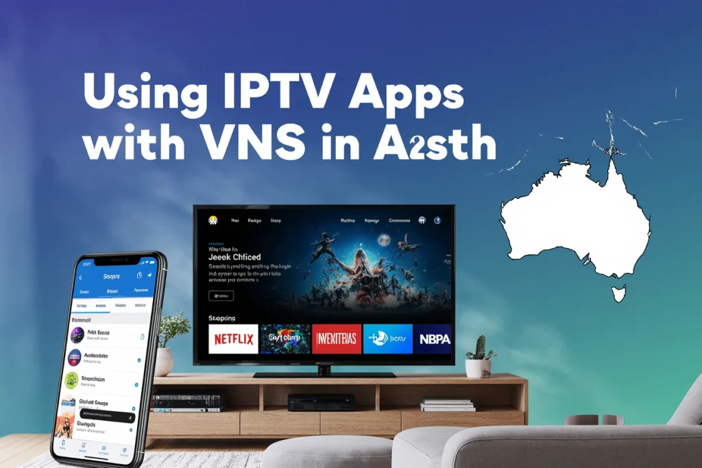 Using IPTV Apps with VPNs in Australia on Android TV box with VPN app for secure streaming