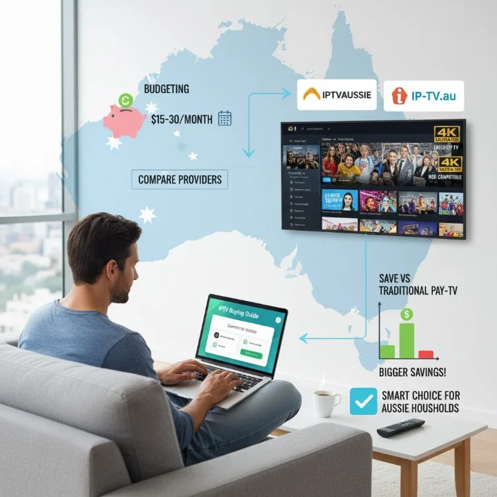 Buying guide for the cheapest IPTV in Australia comparing prices, features, and NBN compatibility.