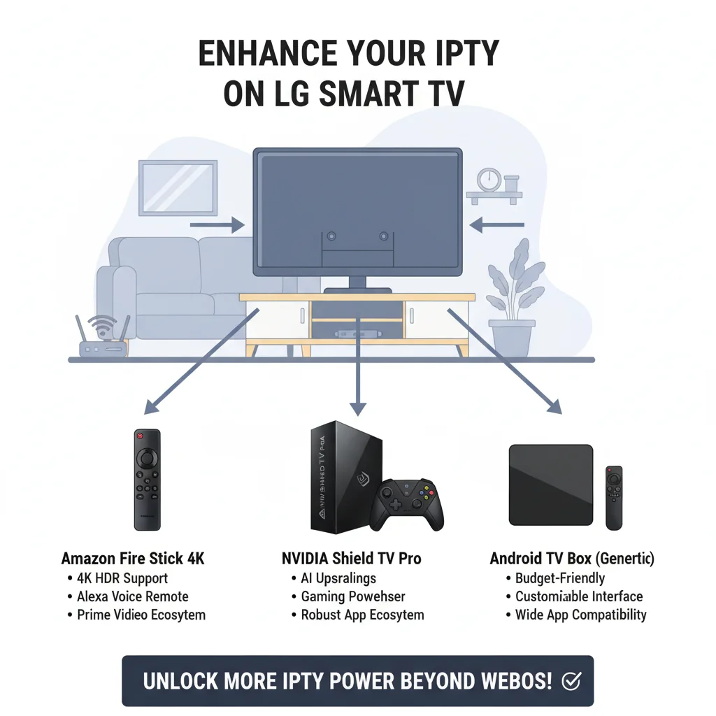 Comparison of external streaming devices for LG Smart TV