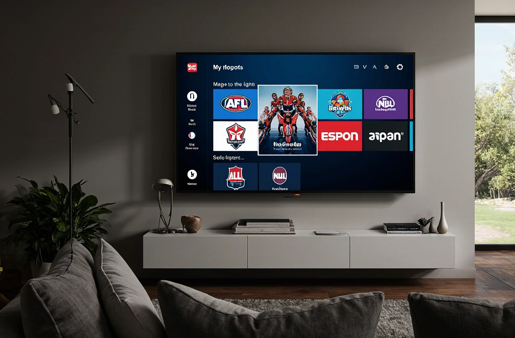 Watching AFL and cricket with best IPTV providers Australia on a smart TV