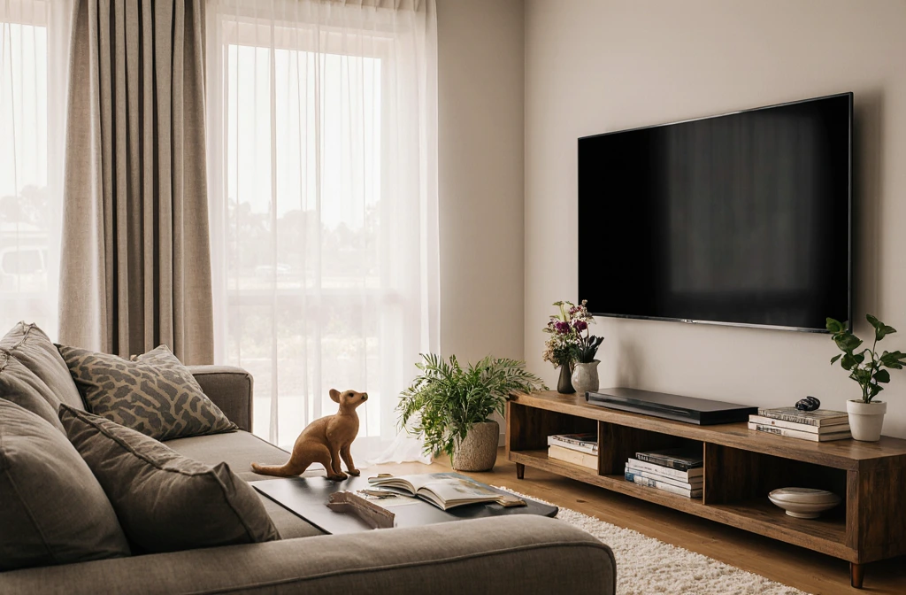Relaxing in an Australian living room with best IPTV providers Australia