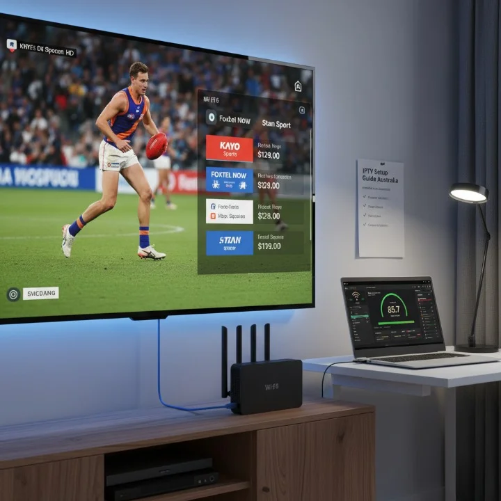 Technical IPTV setup guide for watching AFL live in Australia on smart TV