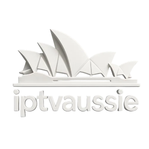 Logo icon for "iptvaussie" featuring stylized Sydney Opera House design.