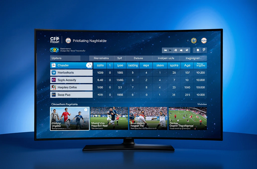 Watching International Sports Events with IPTV in Australia – IPTV apps interface showing international sports channels and EPG guide