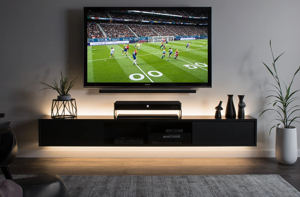 Watching International Sports Events with IPTV in Australia – professional IPTV sports streaming setup showing multiple international sports channels on Australian entertainment system