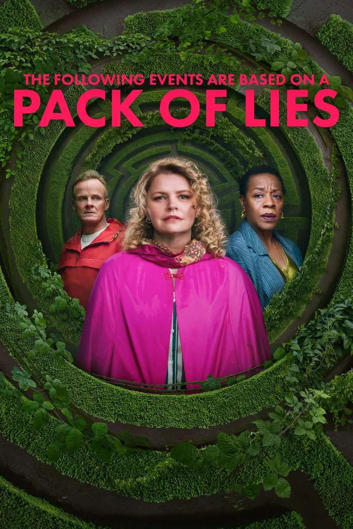 Pack of Lies poster with two women in dramatic lighting